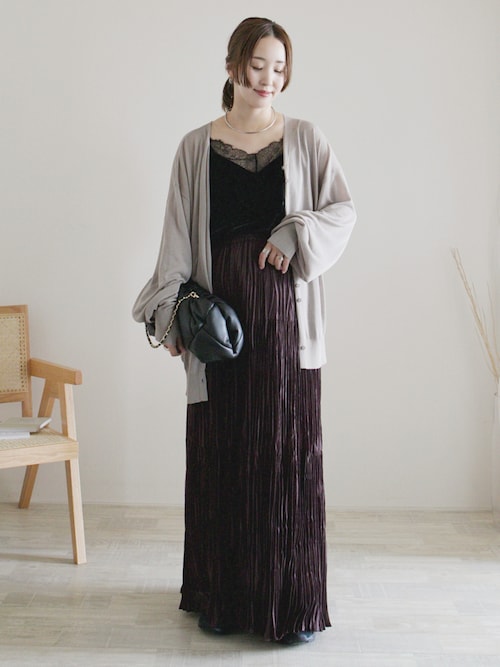 miller/ミラー SLOBE別注 ベロアレースミャミソール（キャミソール