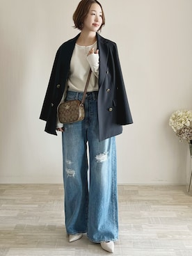 「index（インデックス）のアイテム」を使った、陽さん（レディース・156cm）の春コーディネート