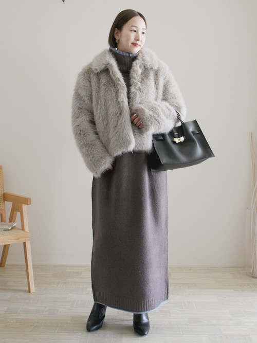 セール】[2025AW COLLECTION]フェイクファーステンカラーブルゾン