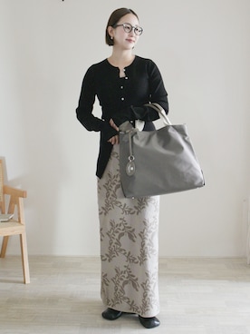 「アイテム（ブーツ）」を使った、陽さん（レディース・156cm）の秋コーディネート