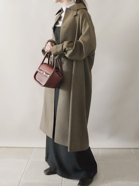 「MACKINTOSH PHILOSOPHY（ﾏｯｷﾝﾄｯｼｭ ﾌｨﾛｿﾌｨｰ）のアイテム」を使った、陽さん（レディース・156cm）の冬コーディネート