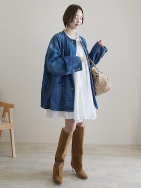 陽さん（レディース・156cm）の冬コーディネート