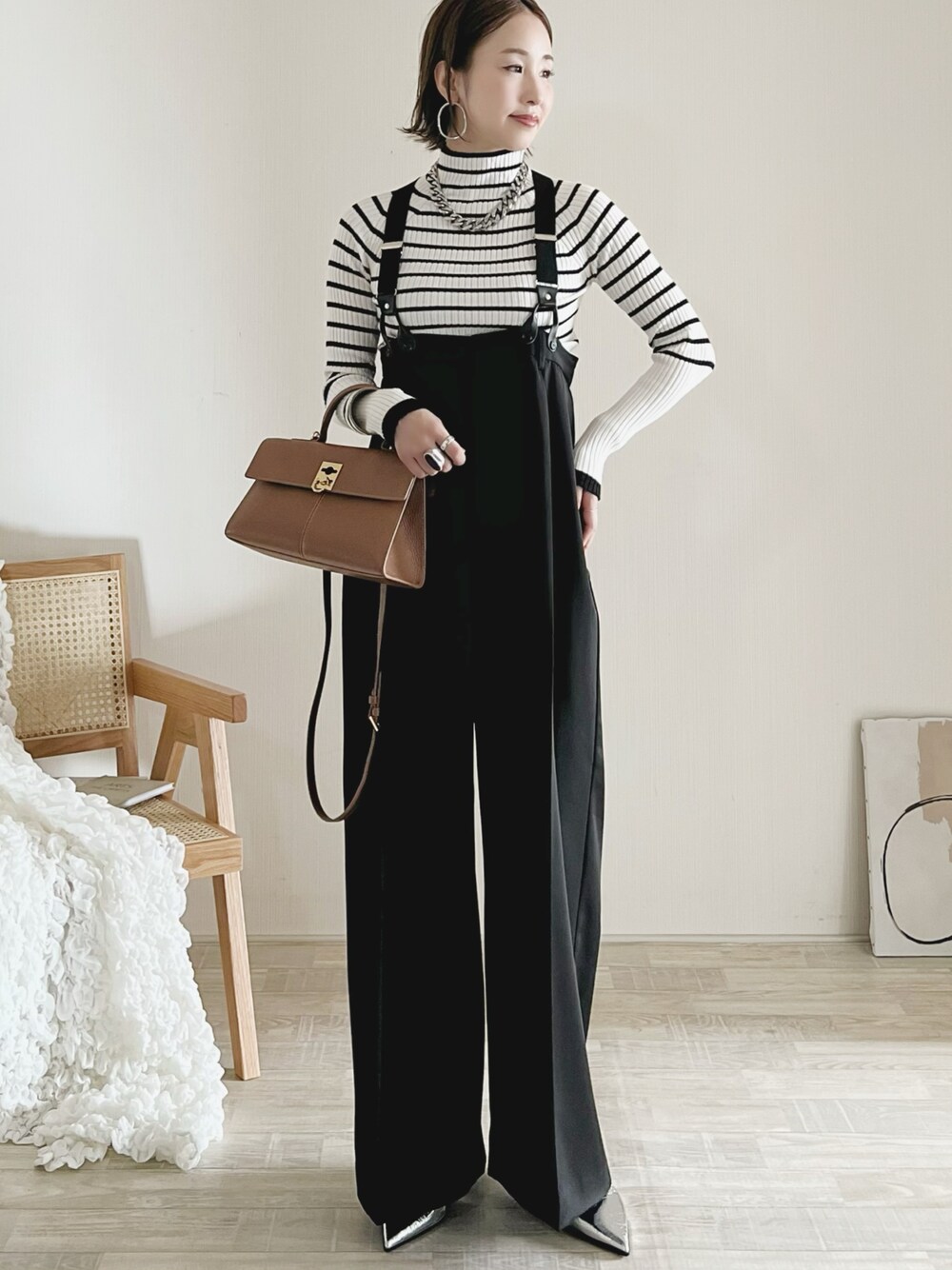 未使用 アメリ MEDI GENTILHOMME SUSPENDER PANTS Ameri（アメリ）の「MEDI GENTILHOMME SUSPENDER PANTS（その他