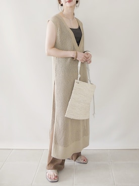 「LIAN」｜陽さん（レディース・156cm）の夏コーディネート