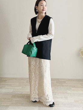 「Ritzy（リッツィー）のアイテム（バッグ）」を使った、陽さん（レディース・156cm）の冬コーディネート