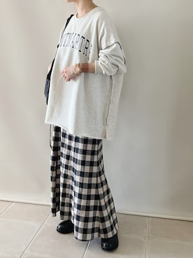 「SLOBE IENA（スローブイエナ）のアイテム（ブーツ）」を使った、陽さん（レディース・156cm）の秋コーディネート
