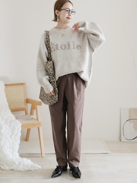 「ODETTE E ODILE（オデットエオディール）のアイテム」を使った、陽さん（レディース・156cm）の秋コーディネート