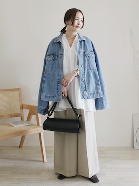「JIL SANDER（ジルサンダー）のアイテム」を使った、陽さん（骨格ナチュラル・レディース・156cm）の春コーディネート