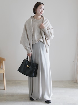 陽さん（レディース・156cm）の冬コーディネート