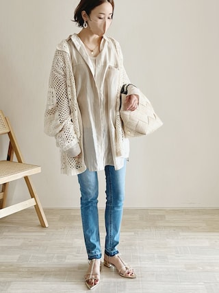 FRAMeWORK（フレームワーク）の「クロシェシャツジャケット（ブルゾン