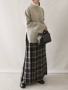 「SLOBE IENA（スローブイエナ）のアイテム（ブーツ）」を使った、陽さん（レディース・156cm）の冬コーディネート