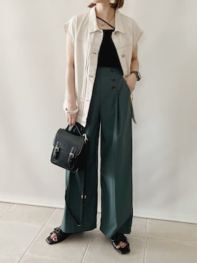 「ベストコーデ」｜「アイテム（キャミソール）」を使った、陽さん（レディース・156cm）の夏コーディネート
