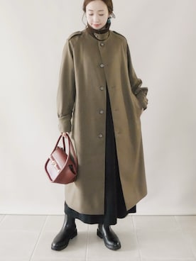 「MACKINTOSH PHILOSOPHY（ﾏｯｷﾝﾄｯｼｭ ﾌｨﾛｿﾌｨｰ）のアイテム」を使った、陽さん（レディース・156cm）の冬コーディネート