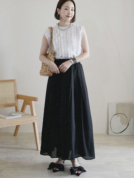 「SHIPS（シップス）のアイテム」を使った、陽さん（レディース・156cm）の夏コーディネート