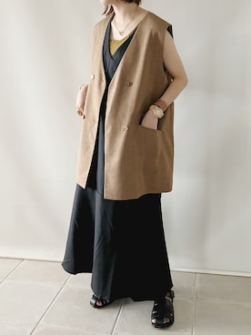 「ベストコーデ」｜「アイテム（ジャンパースカート）」を使った、陽さん（レディース・156cm）の夏コーディネート