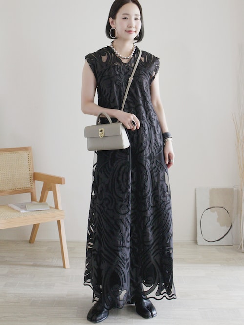 スーツ・フォーマル・ドレス MEDI 2WAY BAROQUE LEAF LACE DRESS Ameri（アメリ）の「MEDI 2WAY BAROQUE LEAF LACE DRESS