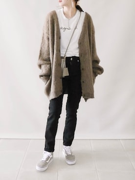 「AMERICAN HOLIC（アメリカンホリック）のアイテム」を使った、陽さん（レディース・156cm）の秋コーディネート