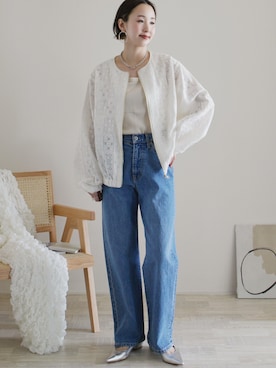 「ODETTE E ODILE（オデットエオディール）のアイテム」を使った、陽さん（レディース・156cm）の春コーディネート