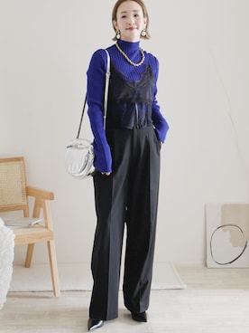 陽さん（レディース・156cm）の冬コーディネート