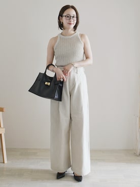「iso（イソ）のアイテム」を使った、陽さん（レディース・156cm）の春コーディネート