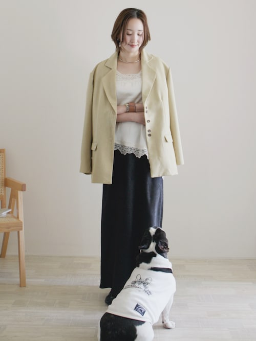 リネンブレンドジャケット OLUN linen blend jacket/リネンブレンドジャケット（テーラードジャケット