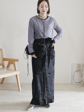 「A part by（アパートバイ）のアイテム」を使った、陽さん（レディース・156cm）の秋コーディネート