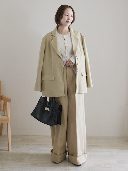 linen blend jacket/リネンブレンドジャケット（テーラードジャケット