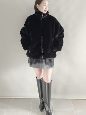 「LIAN（リアン）のアイテム」を使った、陽さん（レディース・156cm）の冬コーディネート