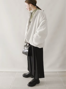 「classicalelf（クラシカルエルフ）のアイテム（ブルゾン）」を使った、陽さん（レディース・156cm）の秋コーディネート