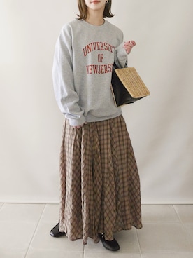「はじめましてコーデ」｜「アイテム（アクセサリー）」を使った、陽さん（レディース・156cm）の春コーディネート