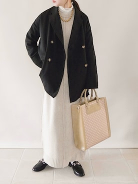 陽さん（レディース・156cm）の冬コーディネート