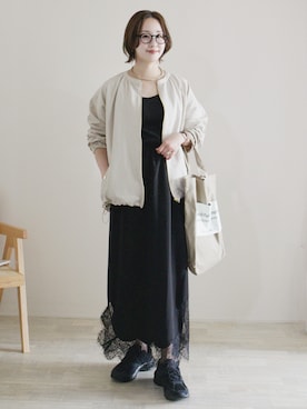 陽さん（レディース・156cm）の冬コーディネート