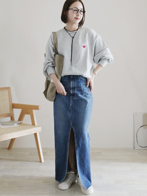 upper hights/アッパーハイツ】THE SPILIT SKIRT（デニム