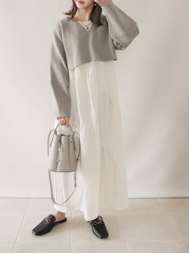 陽さん（レディース・156cm）の春コーディネート