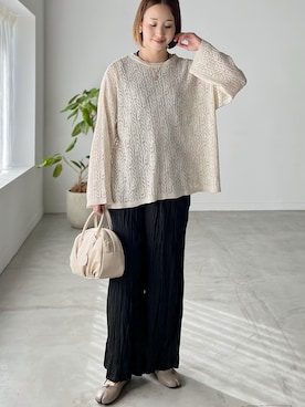 「LibertyDoll（リバティードール）のLiberty Doll / 足袋バレエフラットシューズ タビパンプス バレエコア 2WAY バブーシュ対応 柔らか フラットシューズ (1131)（バレエシューズ）」を使った、陽さん（レディース・156cm）の春コーディネート