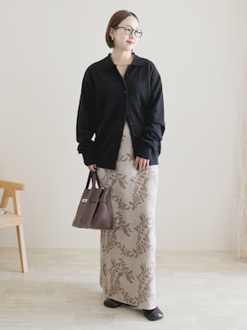 陽さん（骨格ナチュラル・レディース・156cm）の冬コーディネート