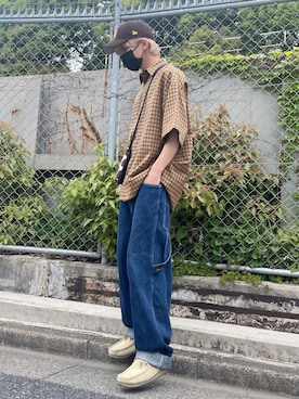 「古着好きな人と繋がりたい」｜「アイテム（モカシン/デッキシューズ）」を使った、naoさん（メンズ・175cm）の春コーディネート