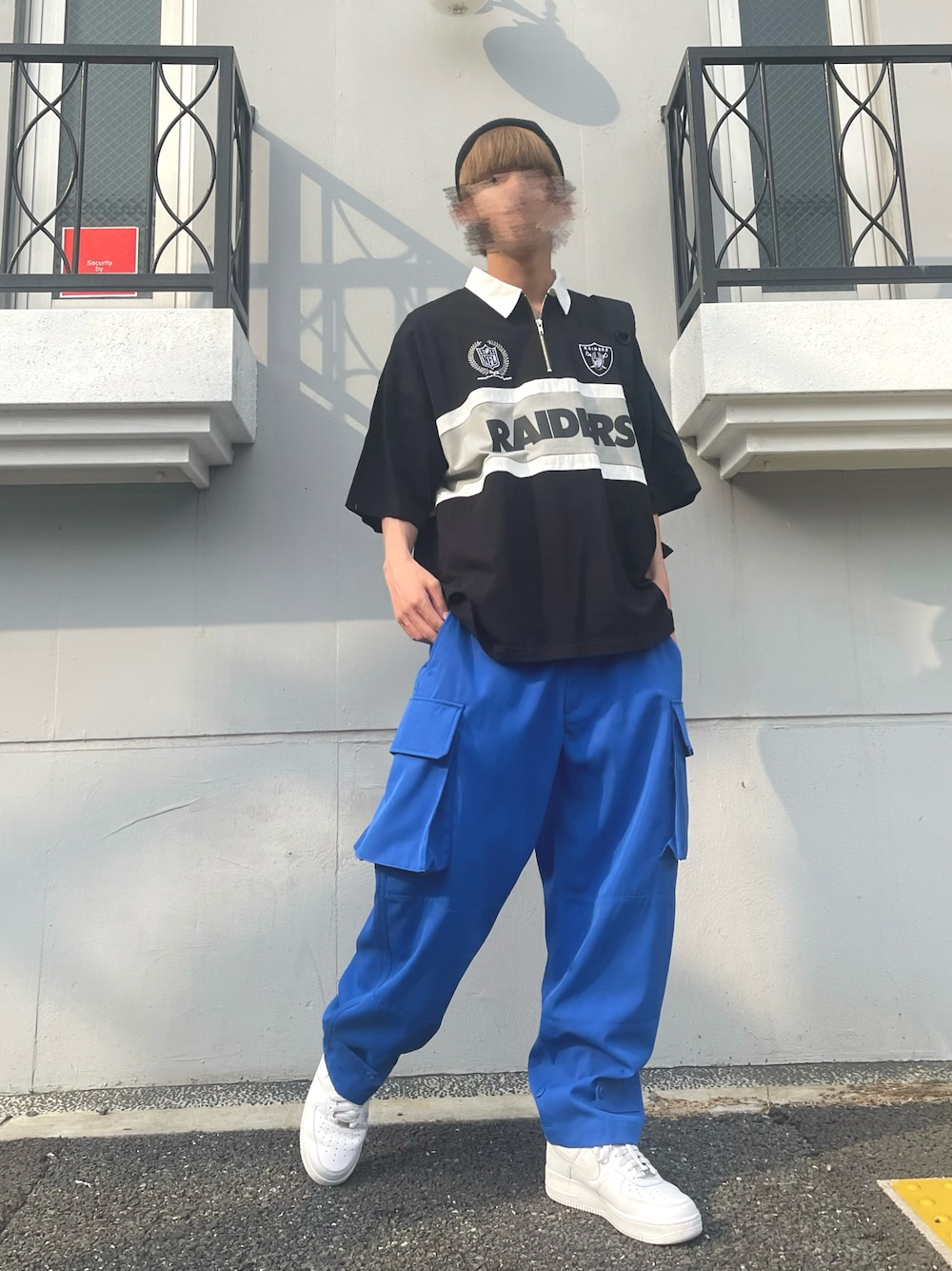 ∴WEGO/別注 NFL チームロゴハーフZIPシャツを使った人気ファッション