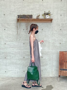 「MEIER.Q（マイヤーキュー）のアイテム（ワンピース/ドレス）」を使った、オルォブィーさん（レディース・165cm）の夏コーディネート
