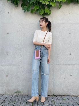 前田希美さんの（MOUSSY | マウジー）を使ったコーディネート