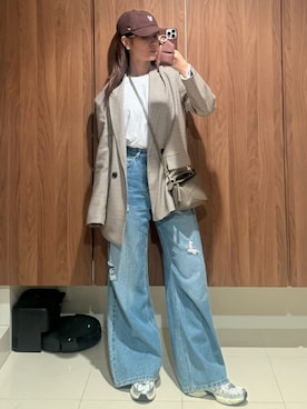 「N WITH.（エヌウィズ）のアイテム」を使った、前田希美さん（レディース・159cm）の春コーディネート