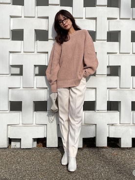 前田希美さん(レディース・158cm)の冬コーディネート