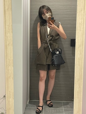 前田希美さん（レディース・158cm）の夏コーディネート