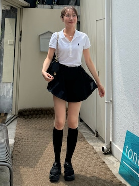 前田希美さん(レディース・159cm)の夏コーディネート