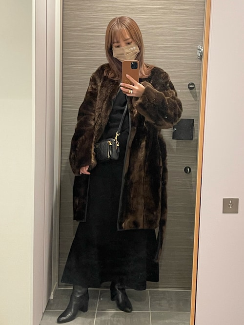 6（ロク）の「＜6(ROKU)＞FAKE FUR COAT/コート ◇（その他アウター