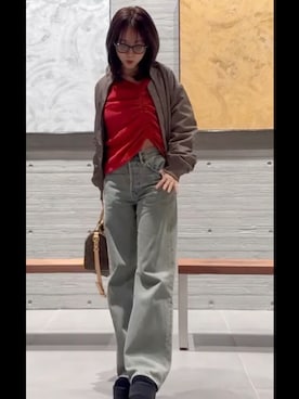 前田希美さん（レディース・159cm）の秋コーディネート