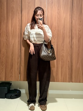 「CLANE（クラネ）のアイテム」を使った、前田希美さん（レディース・159cm）の夏コーディネート