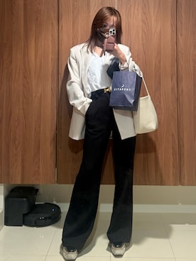 前田希美さん(レディース・159cm)の春コーディネート