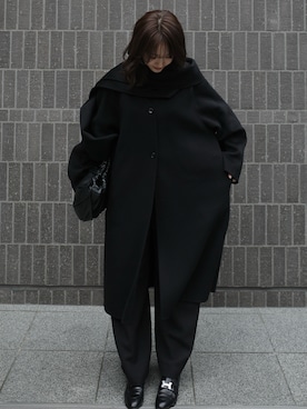 「アイテム（ローファー）」を使った、前田希美さん（レディース・159cm・30代）の秋コーディネート