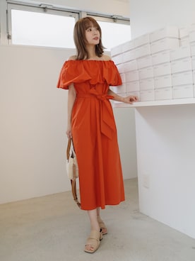 「N WITH.（エヌウィズ）のアイテム（ワンピース/ドレス）」を使った、前田希美さん（レディース・158cm）の春コーディネート